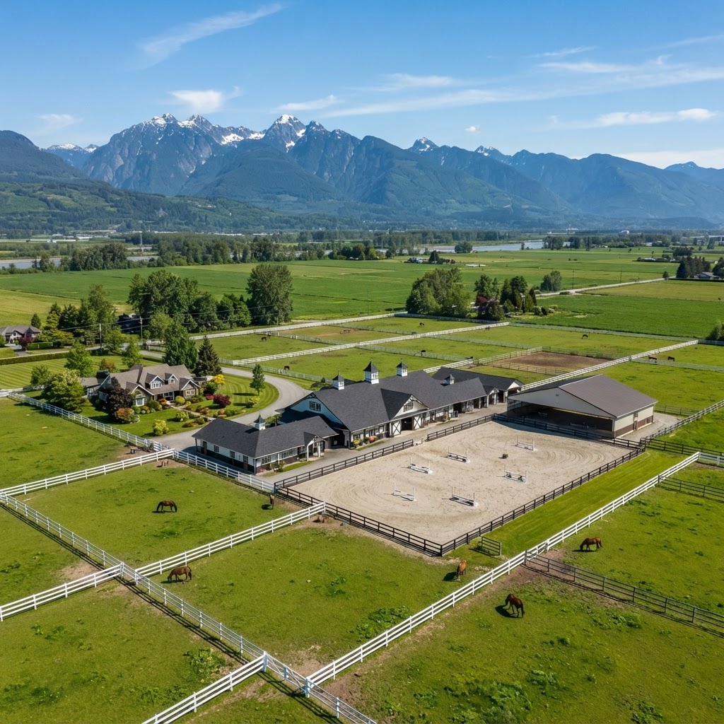 Why Drone Photography Does the Heavy Lifting on a Pitt Meadows Equestrian Listing