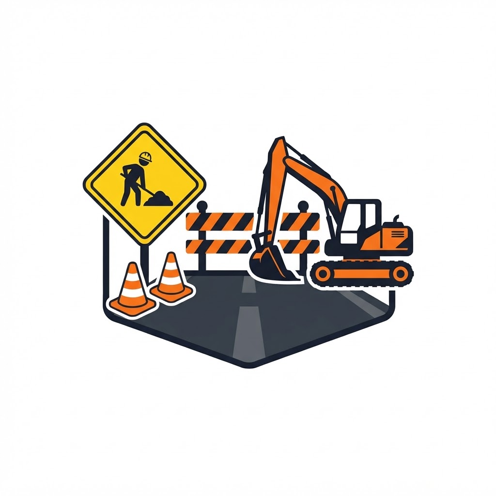 Road construction in progress