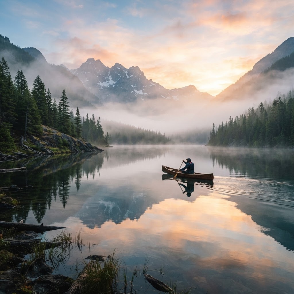 Kayakers paddling
