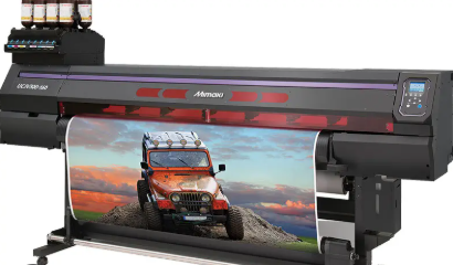 Wide-format printer for blueprints, banners, and large prints