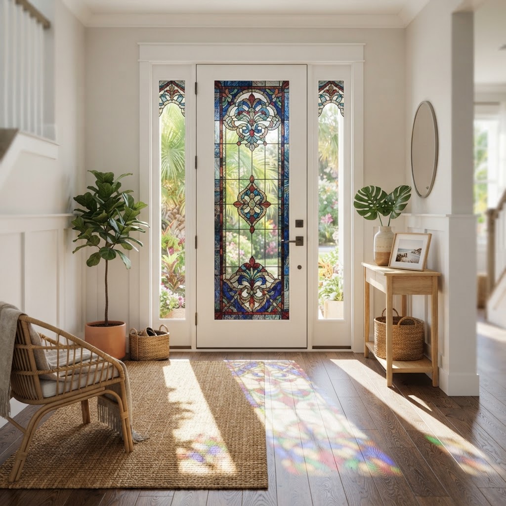 Stained Glass Window Film Options in Clearwater