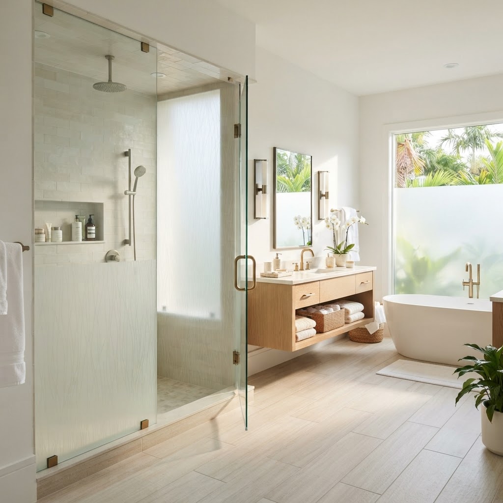 Shower Glass Privacy Film: Options for St. Petersburg Homes