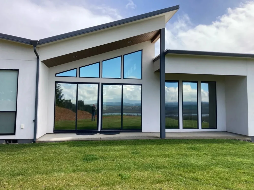 Residential window tinting installation in a Florida home