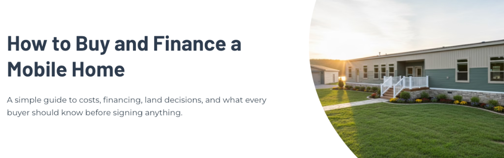 How to Buy and Finance a Mobile Home