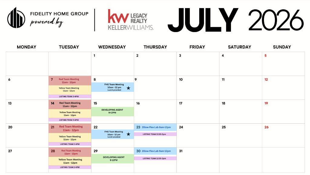 July 2026 Calendar