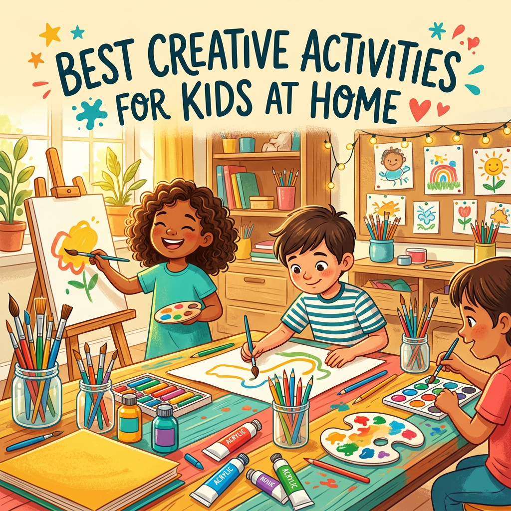 Best Creative Activities for Kids at Home