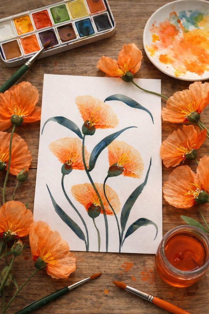 Orange Poppies