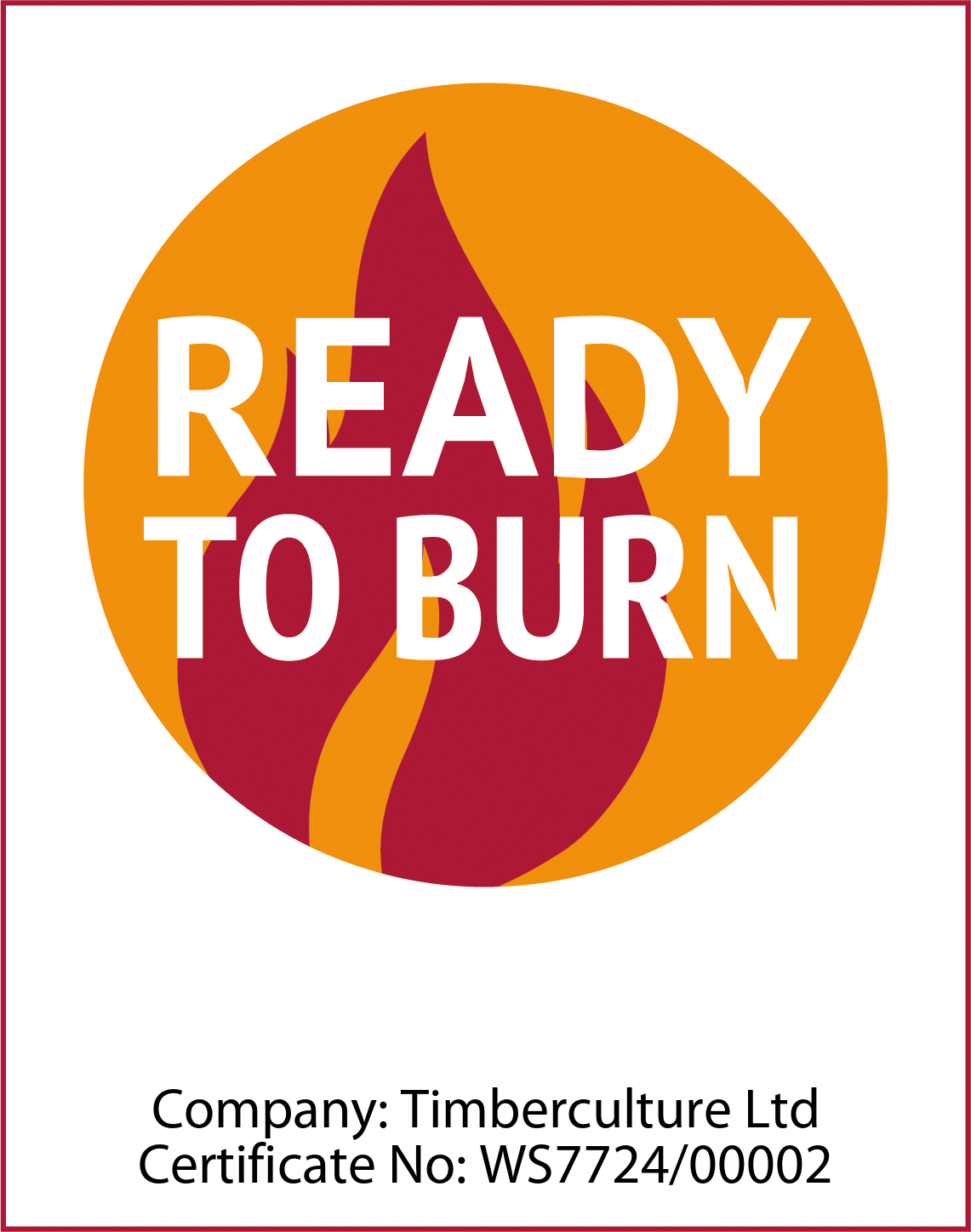 Ready to Burn certificate — Timberculture Ltd, certificate no. WS7724/00002