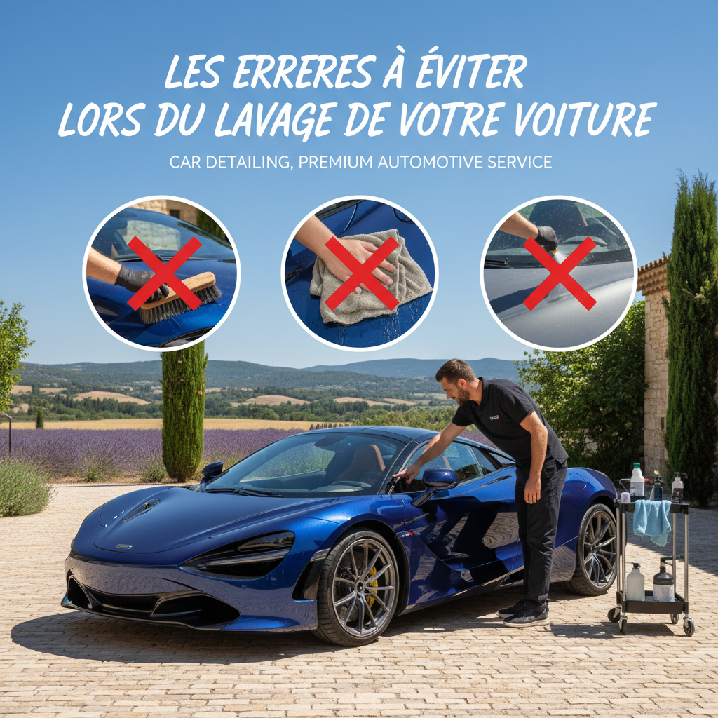 Les erreurs à éviter lors du lavage de votre voiture