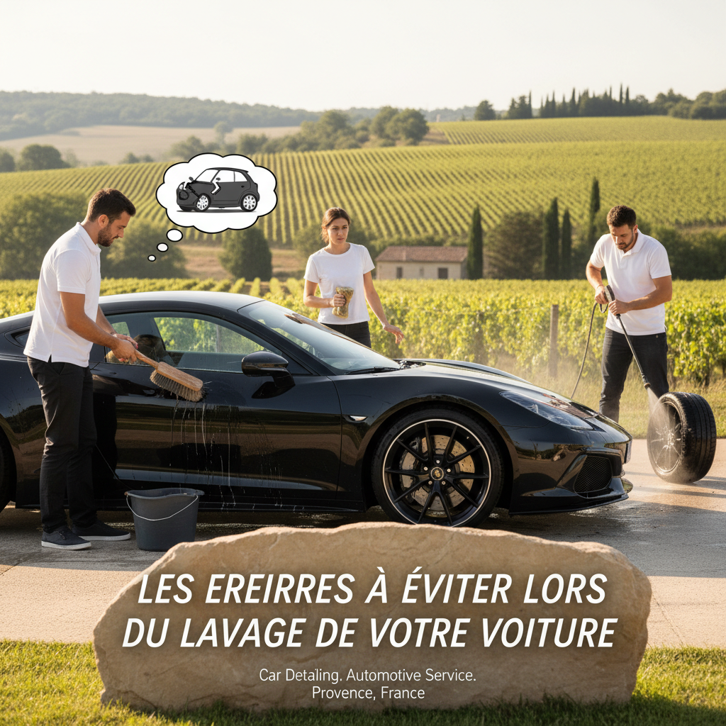 Les erreurs à éviter lors du lavage de votre voiture
