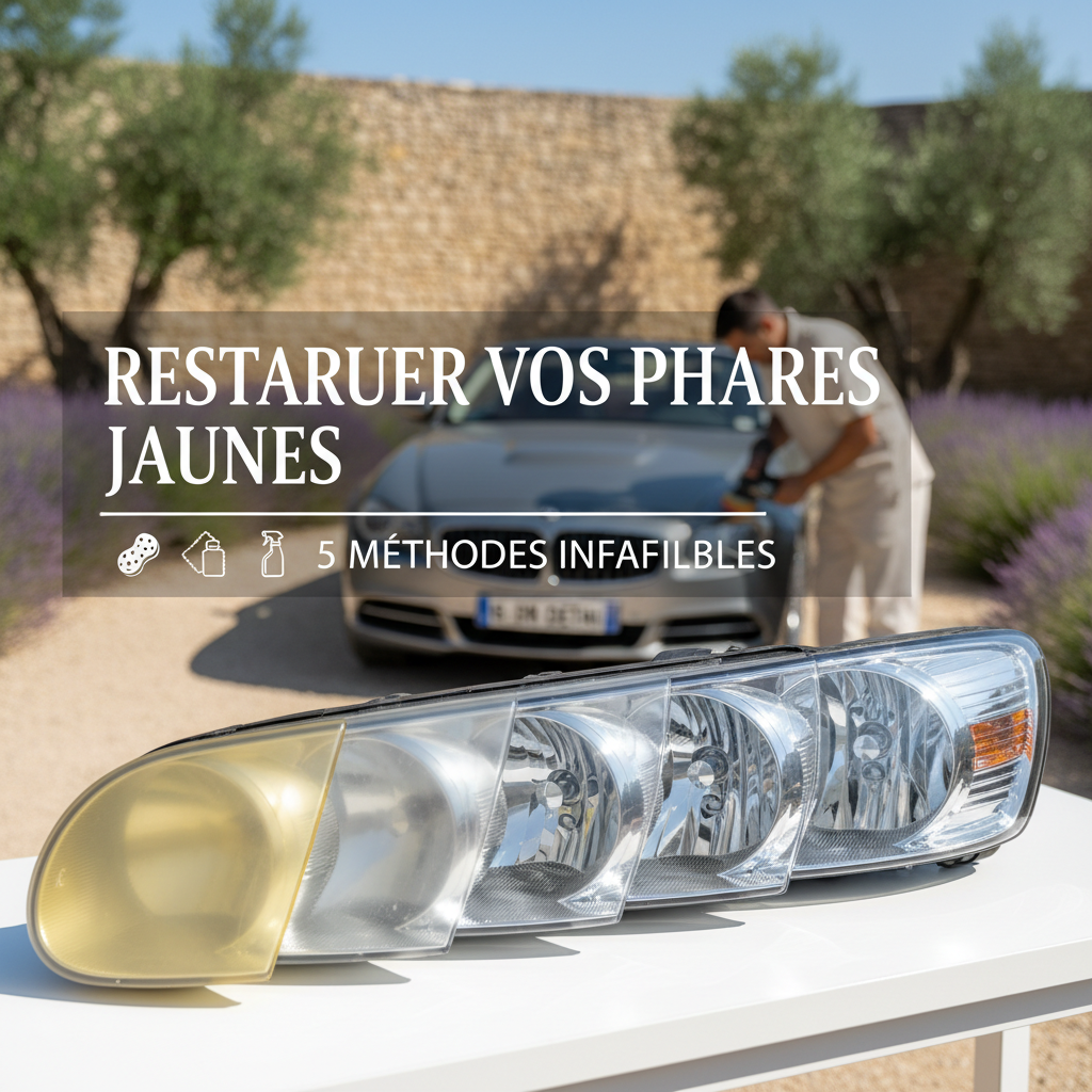Restaurer vos phares jaunes : 5 méthodes infaillibles