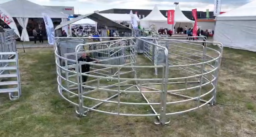 Țarc metalic circular pentru bovine Țarc metalic circular Vultur Met Steel pentru dirijarea și contenția bovinelor