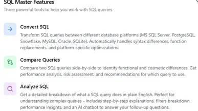 SQL Master template preview