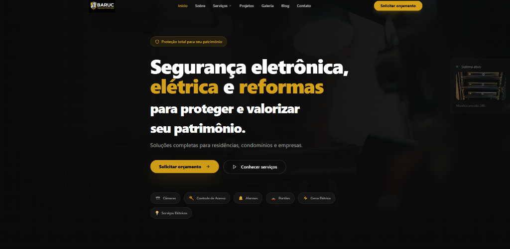 Site desenvolvido pela BuilDesign para Guaraseg