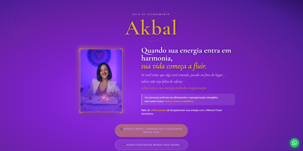 Site desenvolvido pela BuilDesign para Akball Terapias