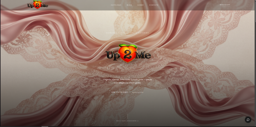 Site desenvolvido pela BuilDesign para Up2Me