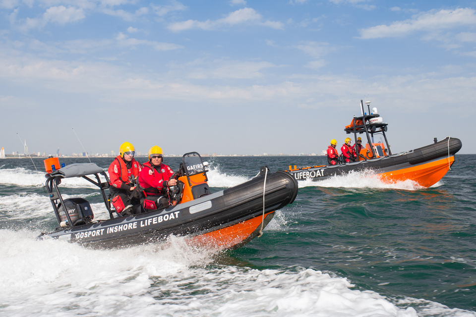 GAFIRS, members of NILA afloat in the Solent