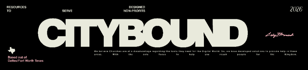 Banner — Cream on Black