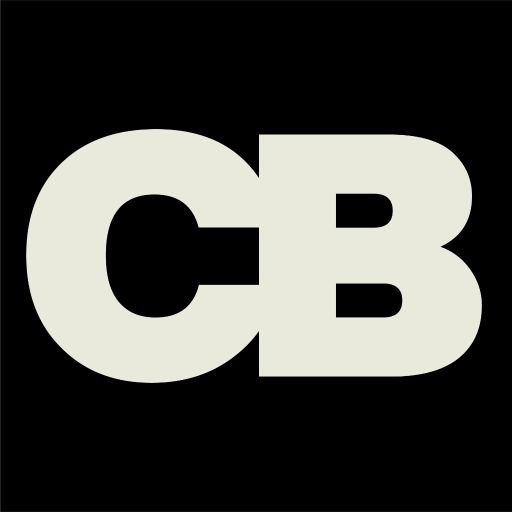 CB — Black bg / Cream