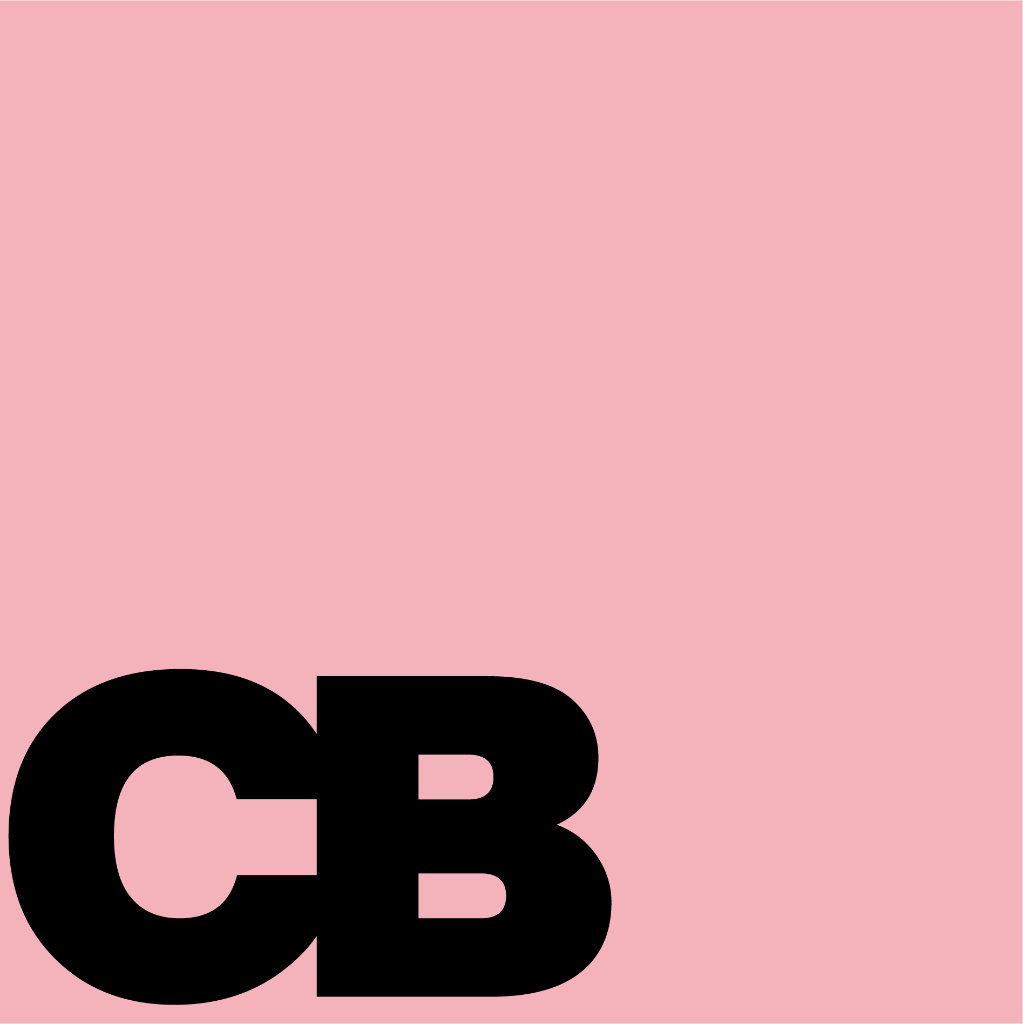 CB — Pink bg / Black corner