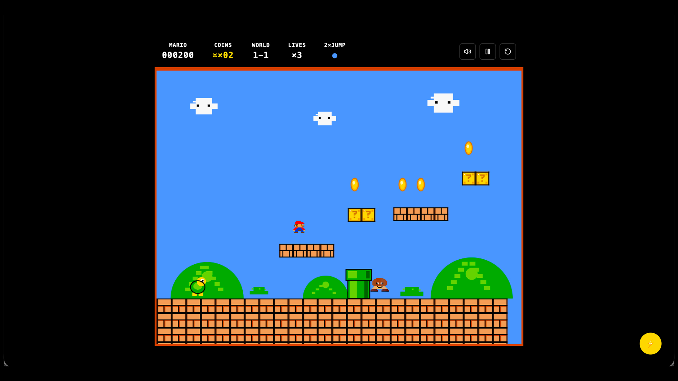 Mario Game template preview