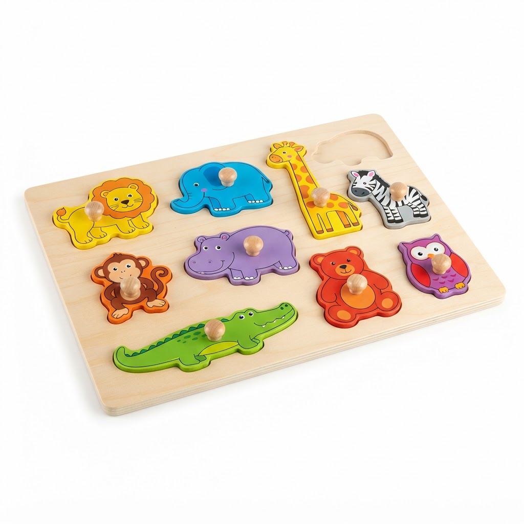 Wooden Puzzle Set for Toddlers