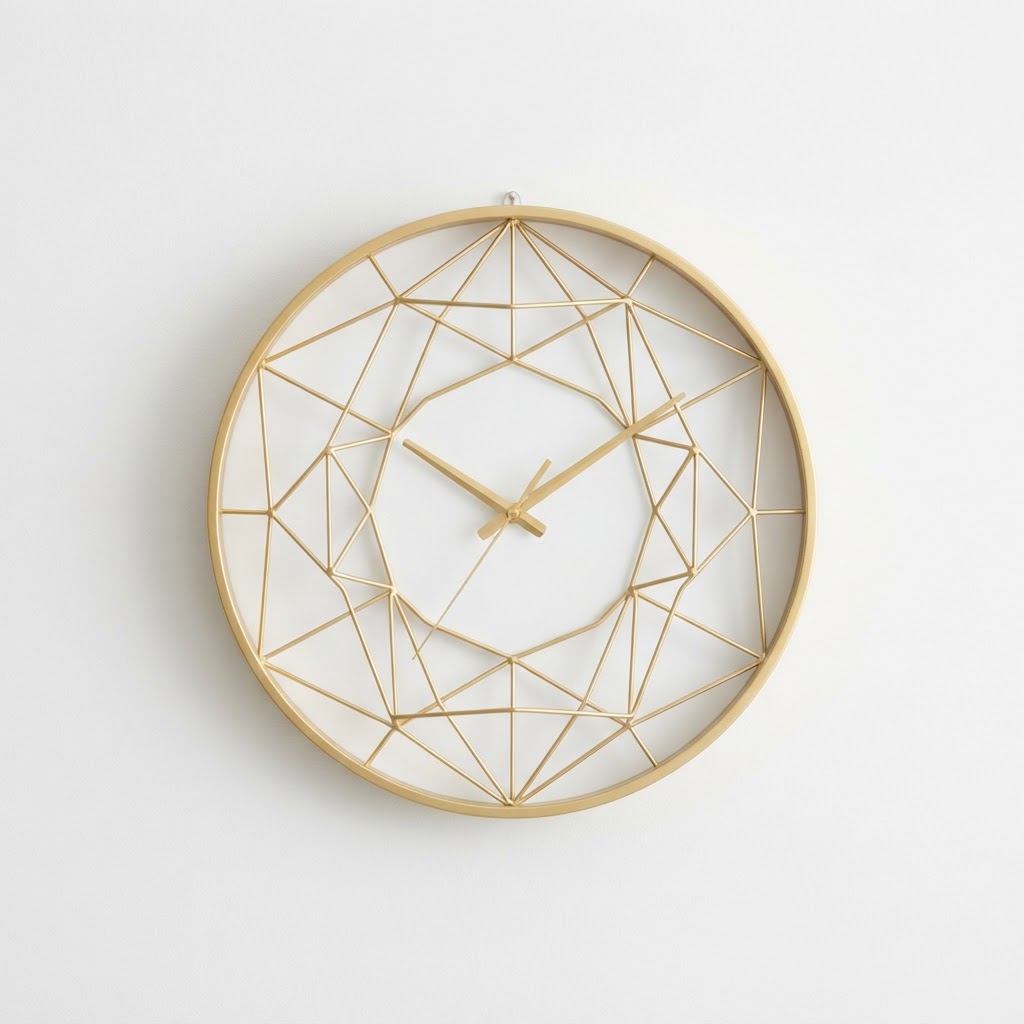 Modern Geometric Wall Clock
