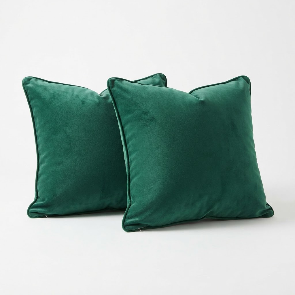 Velvet Accent Throw Pillows Set