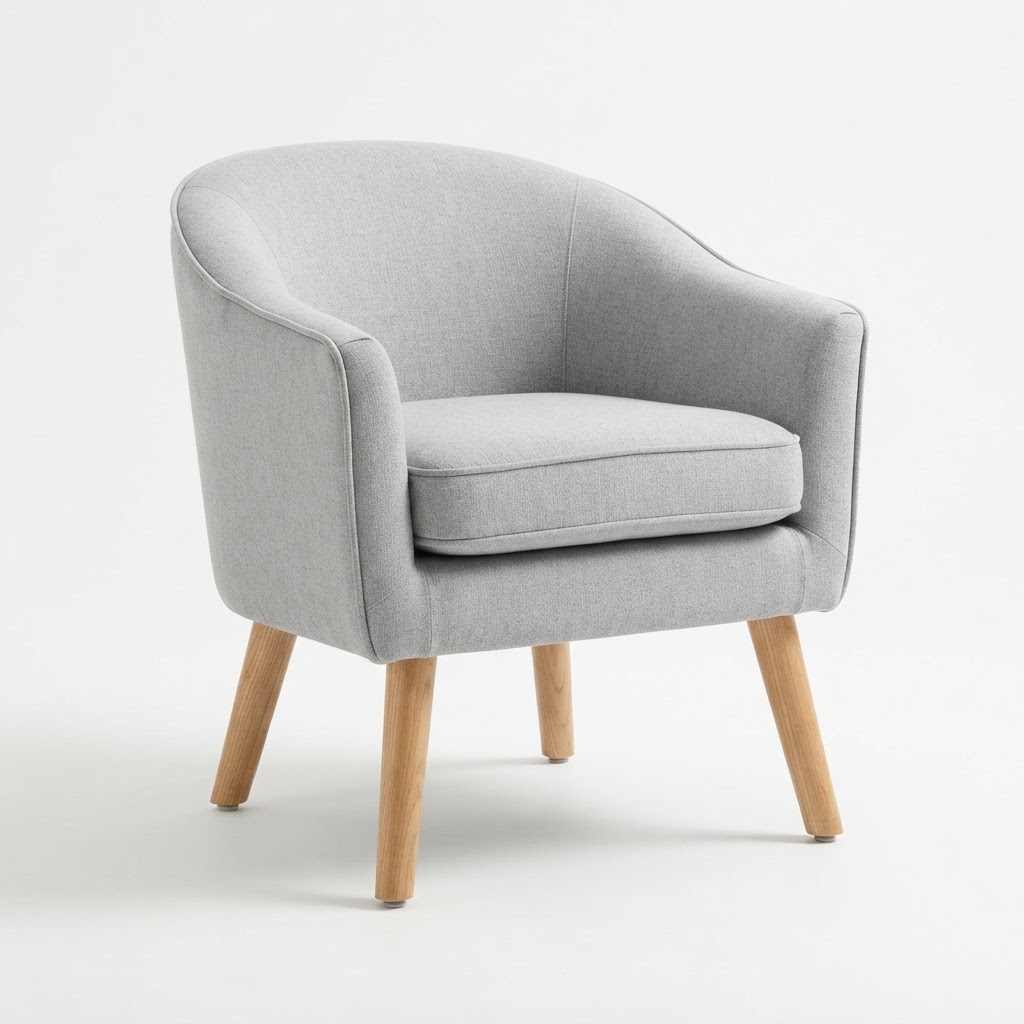 Yaheetech Modern Accent Barrel Chair