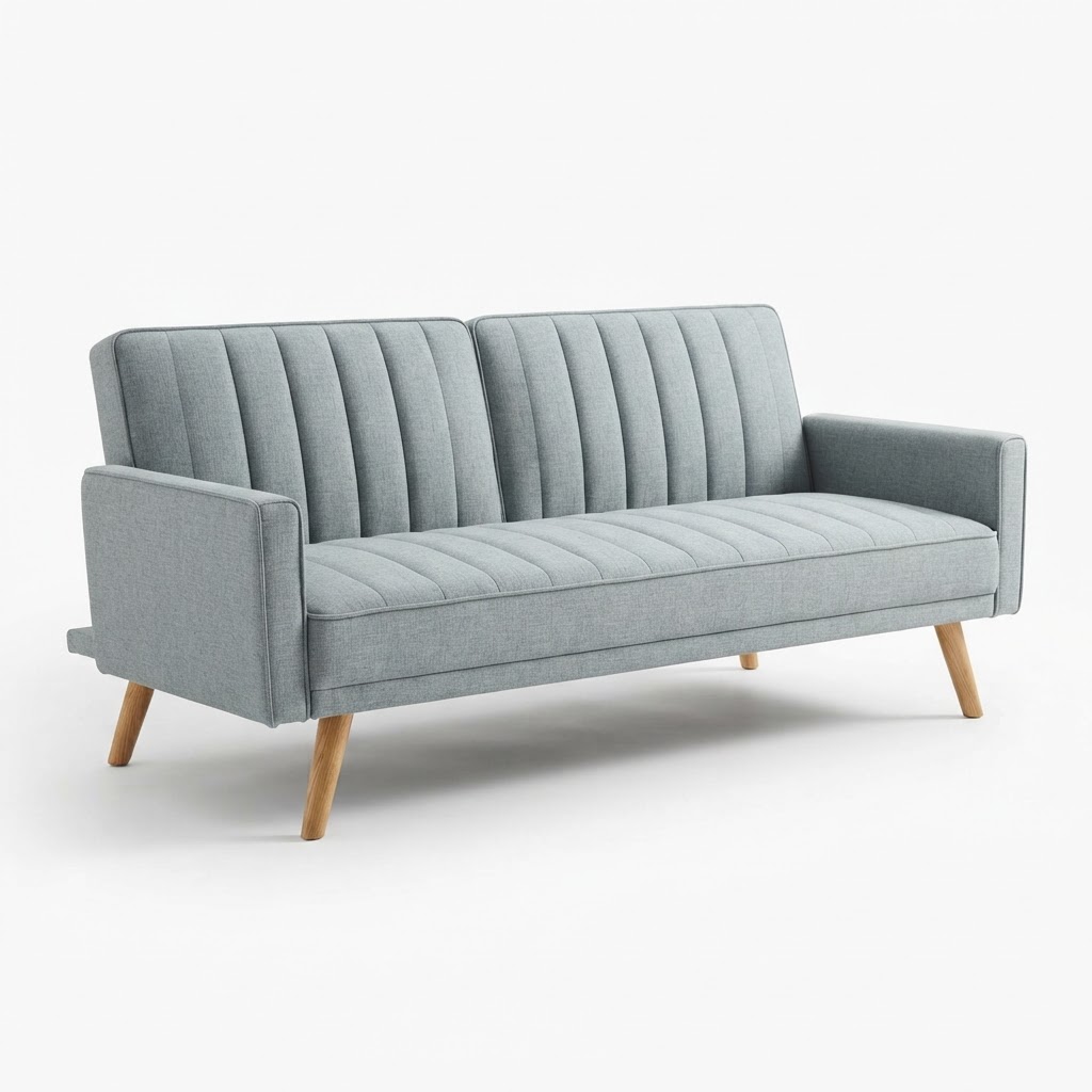 Novogratz Brittany Sofa Futon, Linen