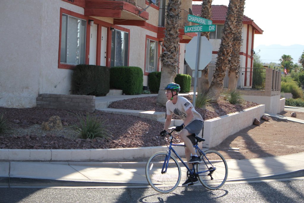 Desert Juggernauts young triathlete competing in Bullhead City AZ