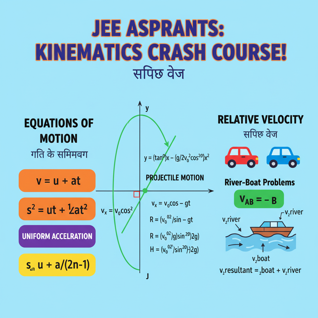 JEE Physics Kinematics Equations of Motion 2026