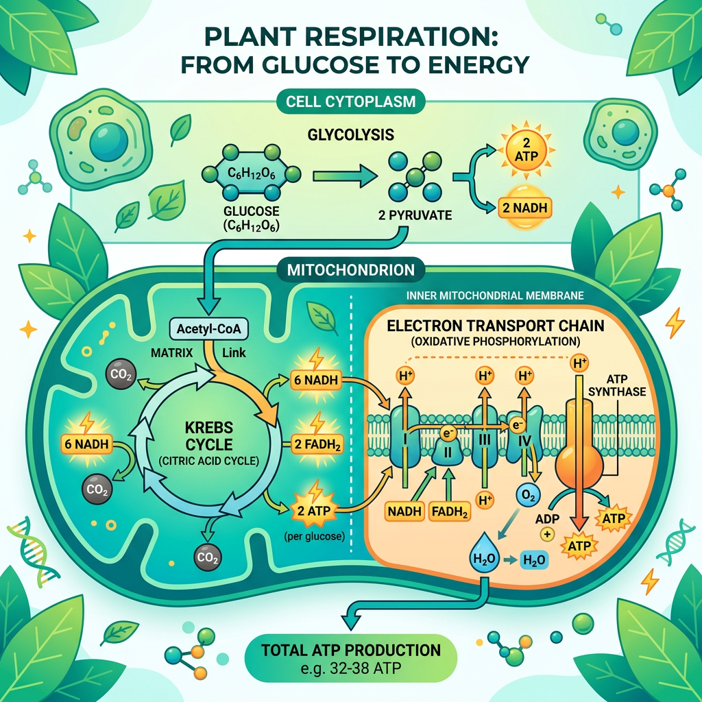 Respiration in Plants: Glycolysis & Krebs Cycle Guide 2026