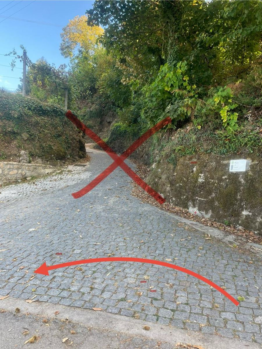 Steep Rua de Cela road