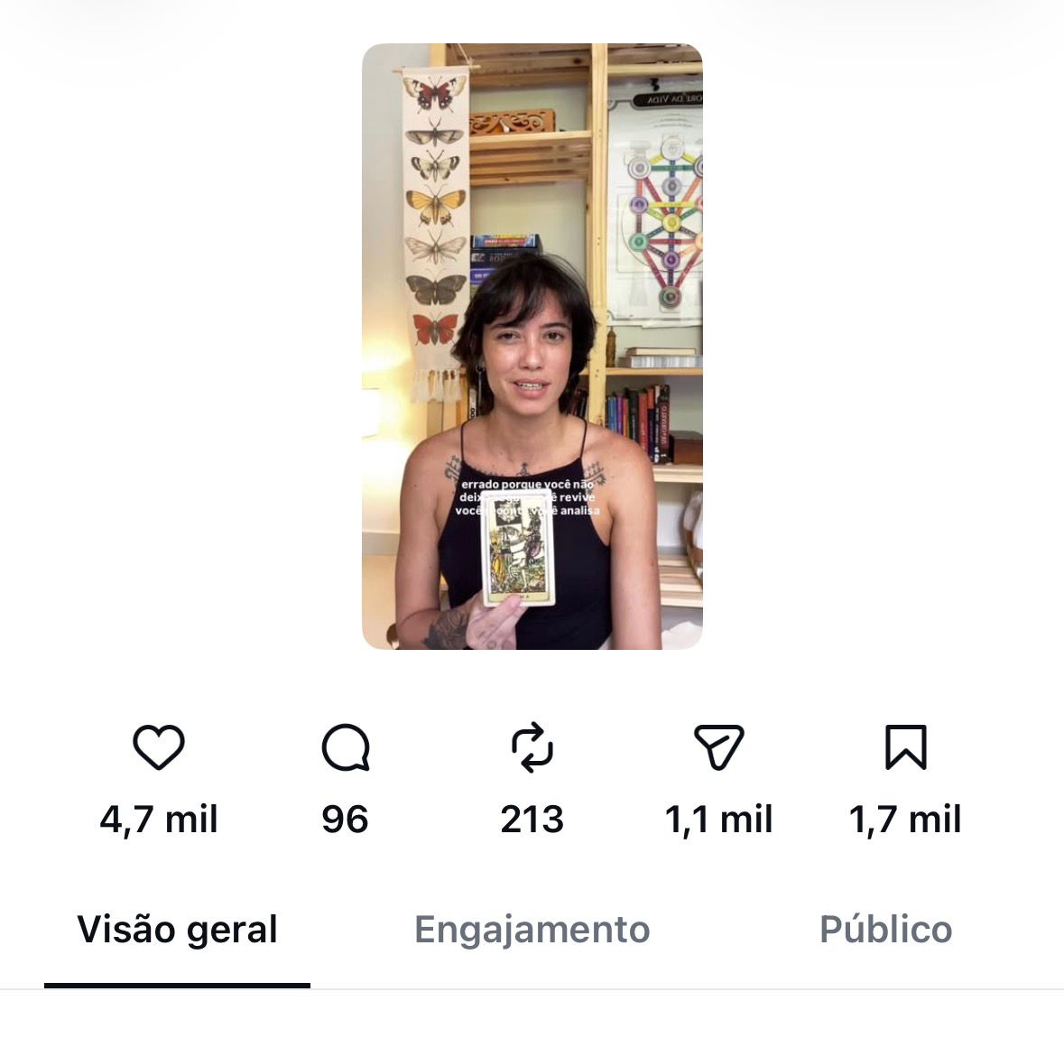 Post com 4,7 mil curtidas e 1,7 mil salvamentos