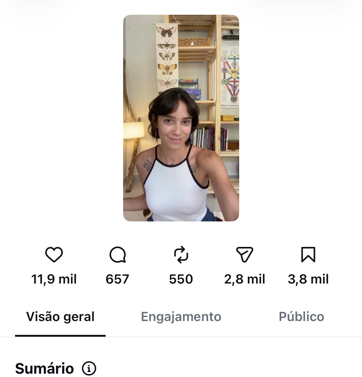 Post com 11,9 mil curtidas e 2,8 mil envios