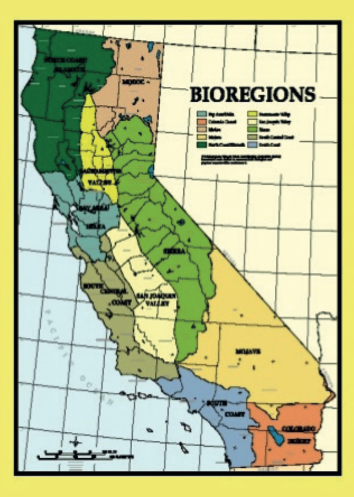 Bioregions map of California