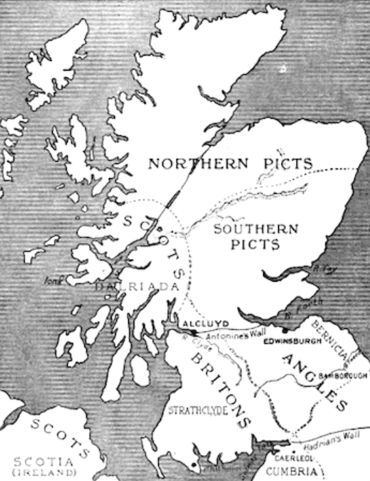 Picts were based in North and East Scotland