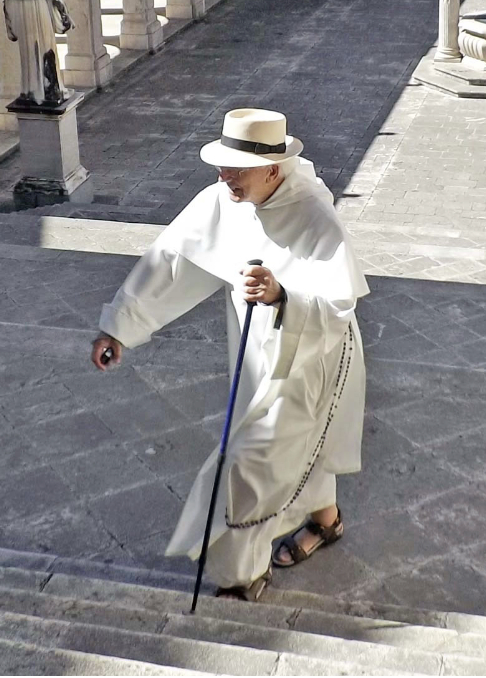 Fr Fabian Radcliffe at Monte Cassino