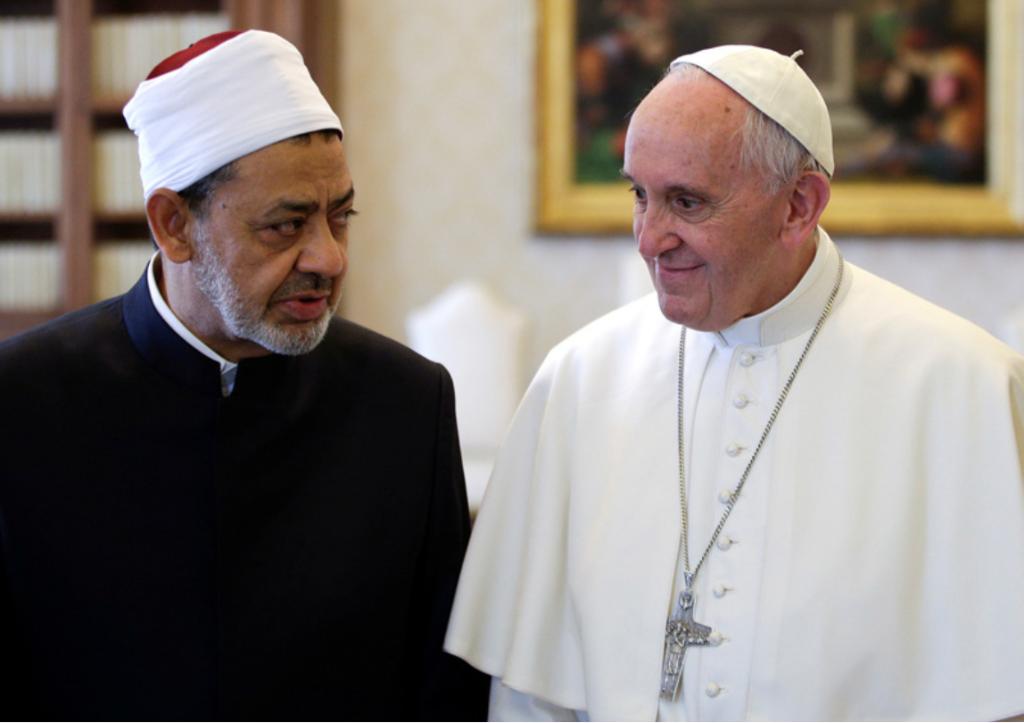 Pope Francis and the Grand Imam of Al-Azhar, Dr Ahmad al-Tayyeb