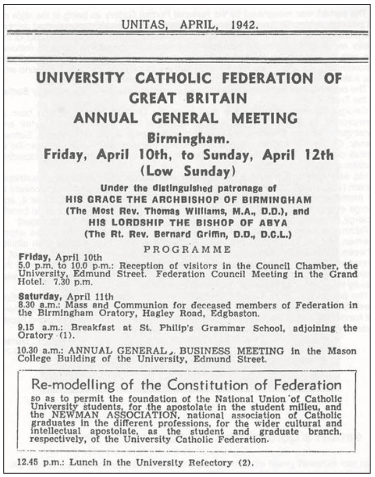 The notice which appeared in the April 1942 issue of the UCSF's newspaper Unitas