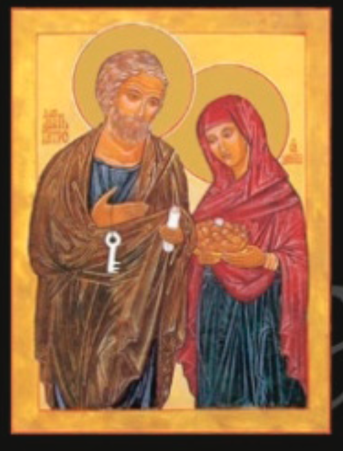 St Peter and Wife by Eileen McCabe