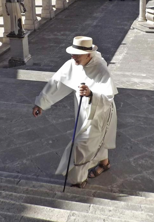 Fr Fabian at Montecassino
