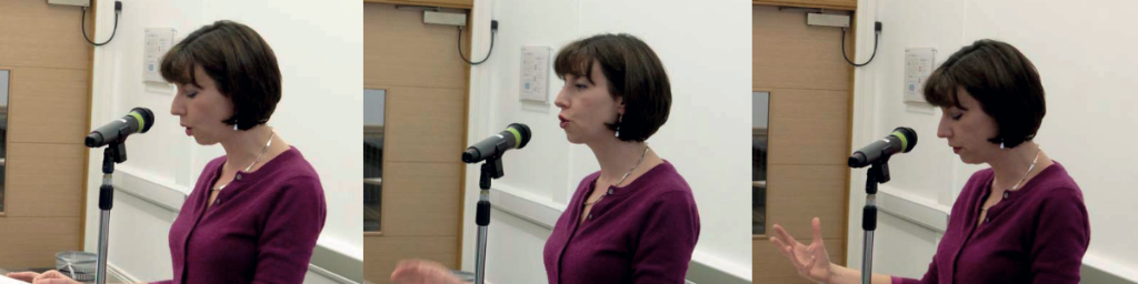 Anna Rowlands delivering the Manchester Newman Lecture