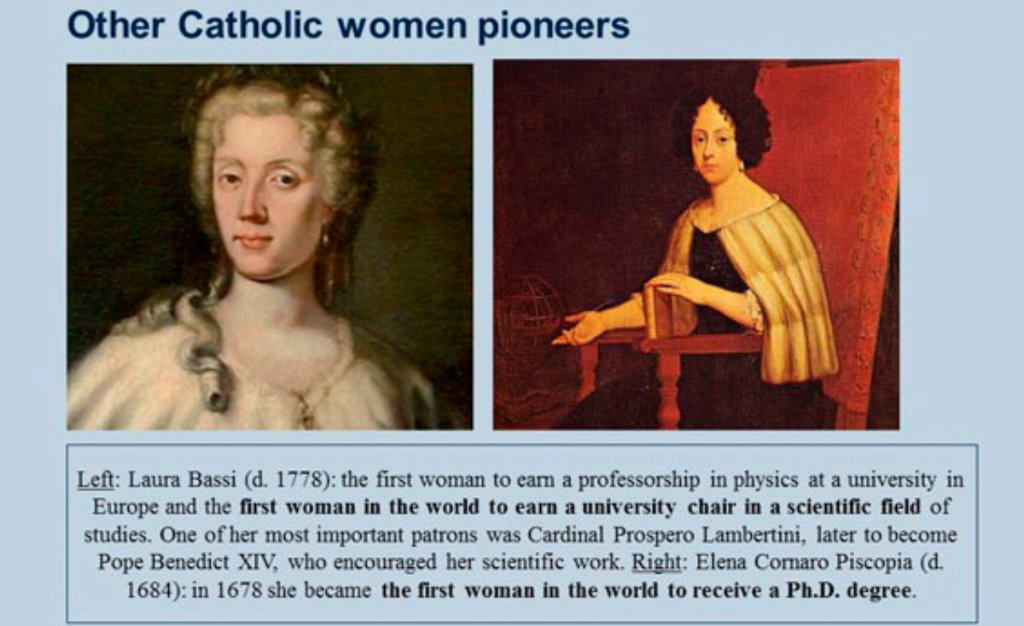 Other Catholic women pioneers