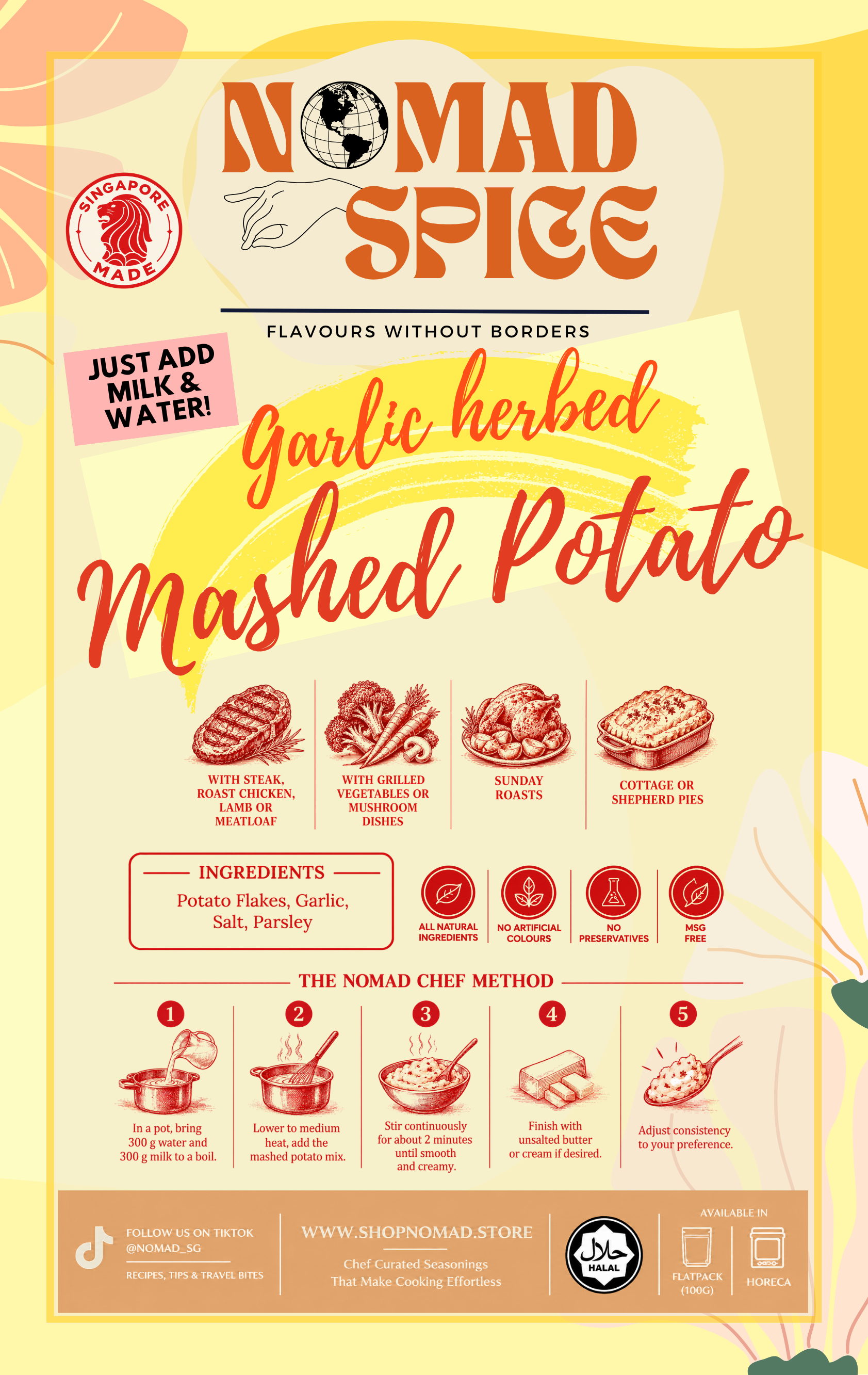 Garlic Herbed Mashed Potato