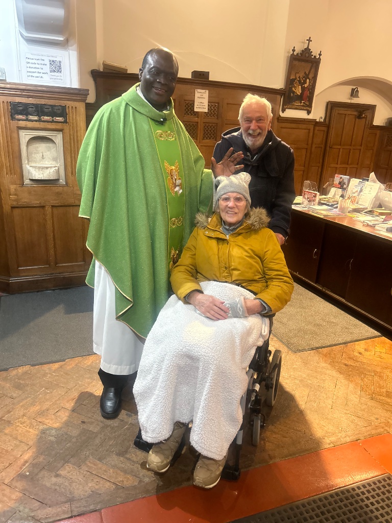 Fr Alex and parishioners