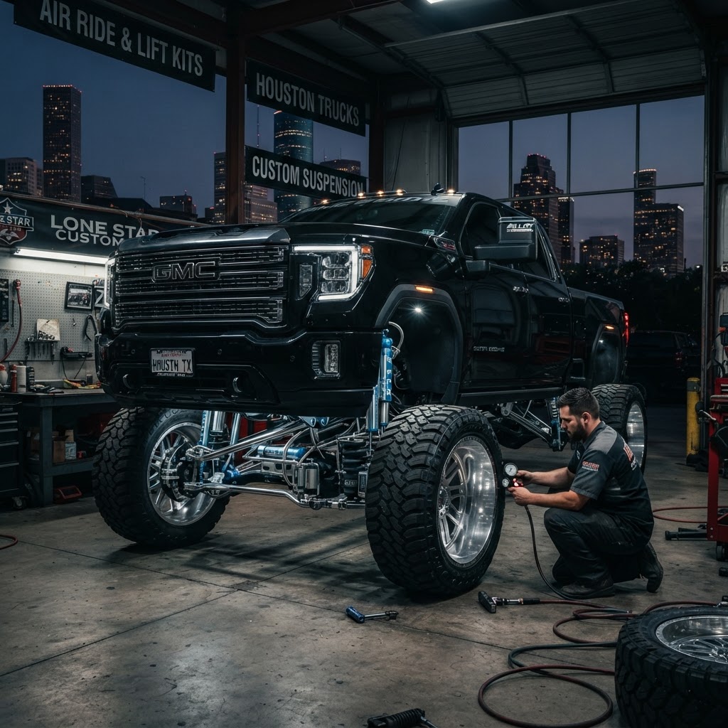 Sky-High in the Bayou City: Mastering Air Ride and Lift Kits for Houston Trucks