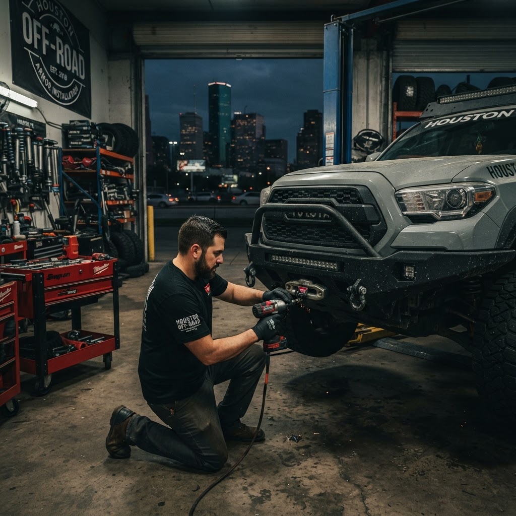 Armor Up: Why Your Houston Rig Needs More Than Just Factory Steel