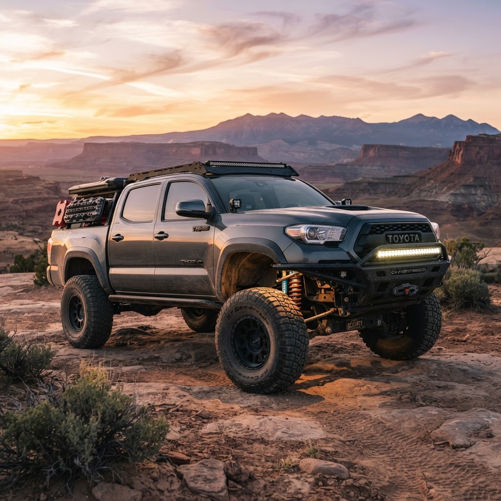 Lifted truck off-road Houston